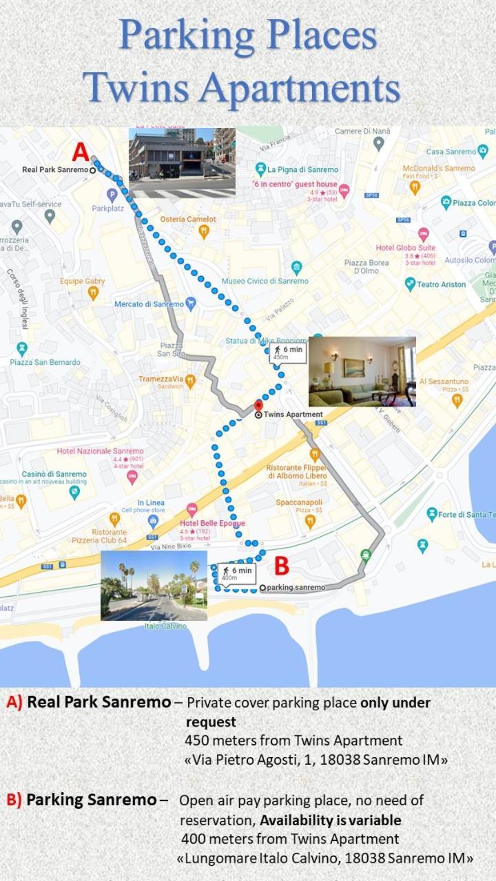 Twins Apartments Σαν Ρέμο Εξωτερικό φωτογραφία